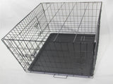 YES4PETS 24' Portable Foldable Dog Cat Rabbit Collapsible Crate Pet Cage with Blue Cover V278-CR24-W-COVER-BLUE