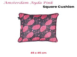 KAAT Amsterdam Ayda Pink Floral Square Filled Cushion 45cm x 45cm V442-HIN-CUSHION-AMSTERDAMAYDA-PINK-SQ