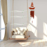 3Pcs Brown Bamboo Wind Chime for Home and Garden Decor V1369-AZ3-W-18041