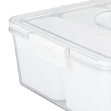 Divided Serving with Lid and Handle Plastic Sealed 8 Compartment Clear Snack Fruit Container V1294-YM0901-3118240020911