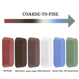 Metal Buffing Polishing Compound for Buffing Wheel, Buffing Wheel Compound, Coarse to Fine 6PCS V1366-AZ2-W-21697