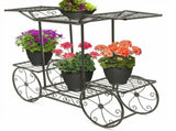 6 Tiers Garden Cart Stand & Flower Pot Plant Holder Display Rack Parisian Style V767-XJJ626-G2