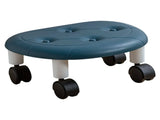 Round Low Rolling Stools Fuax Leather Universal Wheel Small Roller Swivel Stool High Weight Capacity V1294-YM0901-3116230016312