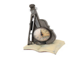 Vintage Design Violin Clock Rests On A Sheet Music Book Resin Violin Model Clock For Favorite V1294-YM0710-3115230131511