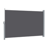 Instahut 2X3.5M Side Awning Retractable Privacy Screen Outdoor Sun Shade Grey AWN-B-SIDE-FC-2X35-DG
