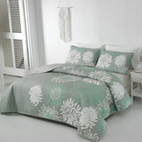 Elegant Quilted Bedspread and Pillowcases Set: Infuse Your Bedroom with Charm - Queen size V745-MAC080164Q13U