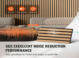 Wood Slat Acoustic Panels, 7.9 x 94.5 inch, MDF Accent Wooden Wall Panels for Modern Interior Wall V952-FHXWBTQBQXMLJP625V0