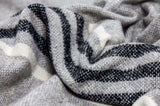 Richmond Throw - Reclaimed Wool Blend - Grey V164-RI7