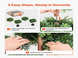 Artificial Topiary Boxwood Double Ball, 2 Set 914mm Faux Boxwood Plant Balls, Fake Silk Tree Look V952-HYMRGXJS36IND5PE1001V0