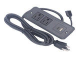 Recessed Power Strip Power Socket with USB Type C Port Fast Charging PD20W Flush Mount Outlet for V1294-YM0901-3114230154411