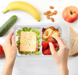 120pcs 1500ml Reusable Food Containers Plastic Storage Meal Prep w/ Lids V563-FC1500-10-12PK