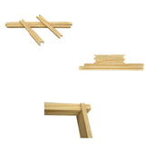 10x Wood Frames Plastic Foundations Unassembled Deep Hive Brood Frame Beekeeping V238-SUPDZ-32999846838352