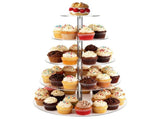 5-Tier Acrylic Cupcake Stand, 15.7" Wedding Cake Stand, Acrylic Cupcake Tower Holder, Dessert V1369-AZ3-W-08666