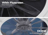 Weisshorn Caravan Air Vent Roof Hatch 12V Shower Fan Reversible Airlfow Rainy Use Camper CV-VENT-42X42X11-FAN-GY