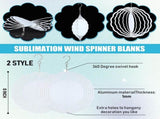 16 Pack 8 Inch Sublimation Wind Spinner Blanks 3D Aluminum Wind Spinners Hanging Wind Spinners DIY V1258-DP02-C-2286