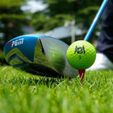 12-Pack Double Layer Golf Practice Balls - Colourful Competition Set PRL-86654060DBT