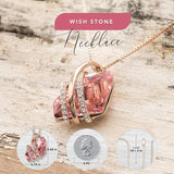 Wish Stone Pendant Necklace, Necklaces for with Birthstone Crystals, Allergy-Free Jewelry for V1164-325809