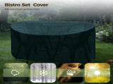 Bistro Set Cover for Patio Furniture, PE Green Table Dust Cover, 57.4" x 27.5" x 31.4" Outdoor Table V1369-AZ3-W-08790