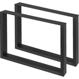 Black Metal Table Legs Set of 2 Steel Table Legs 800x720 MM Dining Table Legs Office Table Legs V952-ZTHS800X720MM0001V0