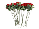 50pcs Artificial Roses Realistic Real Looking Long Stem Fake Roses for DIY Wedding Bouquets V1294-YM0901-3115240075711