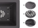 SWETRACE 5Pcs Square Flowerpots for Study Room and Office in Black 17x17cm V1189-LWWAL-20260327-03815