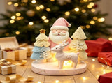 Christmas Decorations Indoor Santa and Reindeer Figures, LED Entry Table Decor Lights, V1192-AZ-W-35146