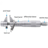 Inside micrometer Precision 0.01mm Measuring Range 5mm30mm Stainless Steel V1369-AZ3-W-21373