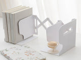 Adjustable Bookend Multifunctional Space Saving Expandable Book Ends Holder with Pen Container for V1294-YM0901-3117240064511
