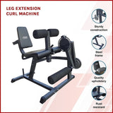 Leg Extension Curl Machine Adjustable Home Gym Quad & Hamstring Workout Bench V63-782775