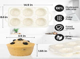 Mini Cupcake Pans, Jumbo Muffin Pan, Metal Reinforced Frame for Baking Giant Homemade Muffins, V1258-DP02-C-37