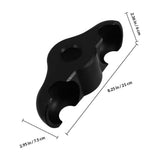 4-Pack Black Cycling Rocker Feet Adapters for Indoor Bike Trainer Stability and Enhanced Comfort V1369-AZ3-W-21647