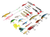 24 Days Xmas Countdown Fishing Lure Tackle Kit Fishing Advent Calendar Bait Box Set Xmas Gifts V1294-YM0901-3115240121011