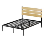 Artiss Bed Frame Double Size Metal Base Mattress Platform Foundation Black PAULA MBED-C-PAULA-D-BK-AB