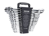 Combination Wrench Set, 16-Piece Ratcheting Wrench Set with Organizer Rack, Cr-V Steel Wrench Set V952-ZXBSTZGDK16PX3TR1V0