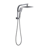 Wall Mounted Chrome Dual Shower Mixer Rainfall & Handheld Massage Head V63-952911
