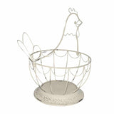 Chicken Shape Footed Bowl / Basket 30cm V637-07003CHK