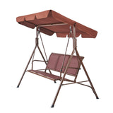 VEVOR 3-Seat Patio Swing Chair, Outdoor Patio Swing with Adjustable Canopy, Porch Swing with V952-TJQQ68INX44IVDDHLV0