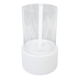 Table Top Fireplace Potable Smokeless Indoor Outdoor Tabletop Fireplace Centerpiece for Home White V1294-YM0901-3114240099812