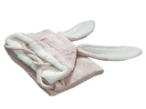 Hooded Blanket Wearable Polyester Plush Rabbit Ear Hooded Blanket Throw Soft Warm Blanket for Home V1294-YM0512-3117220259411