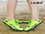 Men'S Aqua Shoes Non-Slip Water Shoes Breathable Fly Knit Wide Toe Box Shoes - Orange - Size V1106-M-SHOE-88733-ORAN-10AU10EU43