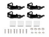 4 Sets Roof Shovel Mount Heavy Duty Multipurpose Metal Rubber Clamp Mounting Bracket for Roof V1294-YM0901-3114240060111