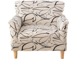 T Elastic Armrest Chair Cover Printed Armrest Chair Cover Modern Soft Single Sofa Cover Washable V1192-AZ-W-25102