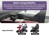 EQUIPMED Mobility Scooter & Power Wheelchair Shade Canopy Roof, 1-Inch Mount, 3 Height Settings, V219-HMBMSAEQC9KA