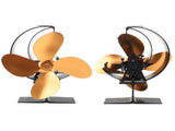 Wood Stove 4 Blades Fireplace Heat Powered Fast Warm Circulation Moon Star Pattern Termal V1294-YM0706-3114230120212