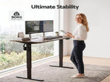 Artiss Standing Desk Height Adjustable 140cm Ergonomic Office Desk Brown HASD-ET156E-BKRW