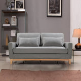 SHASA 2 Seater Pull-out Sofa bed Grey celadon V606-FURNI-SOF-T330-SHAS-GC