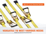 10 Pack Ratchet Tie Down Straps 10000 lbs 2 V952-PGJLDPG2X30107B63V0