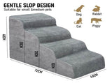 Non-Slip 4 Tiers Dog Ramp/Step/Stair Foam Dog Steps for High Beds or Couches V985-4TIERSDOGRAMP
