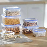 4 Piece Rectangular Food Storage Container Set with Airtight Lids, BPA Free, Microwave and Freezer V1237-MS-912-205