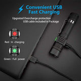 LED Tactical Flashlight Rechargeable,IPX6 Waterproof Flashlight,2000lm,Super Bright V1192-AZ-W-30999